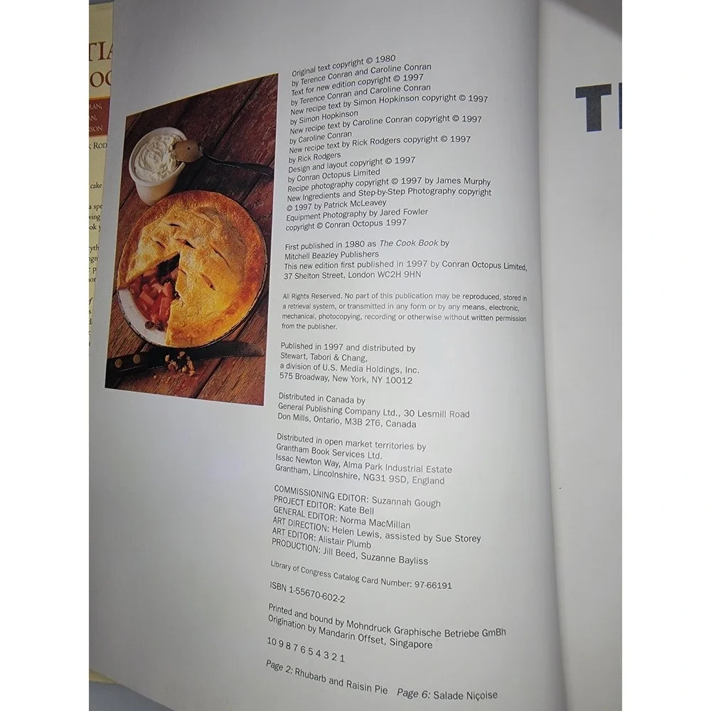 Vintage 1997 The Essential Cook Book Conran Hopkinson Hardcover Like New